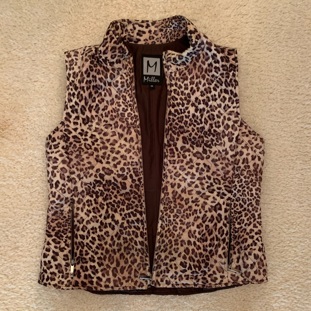 Cheeta print vest